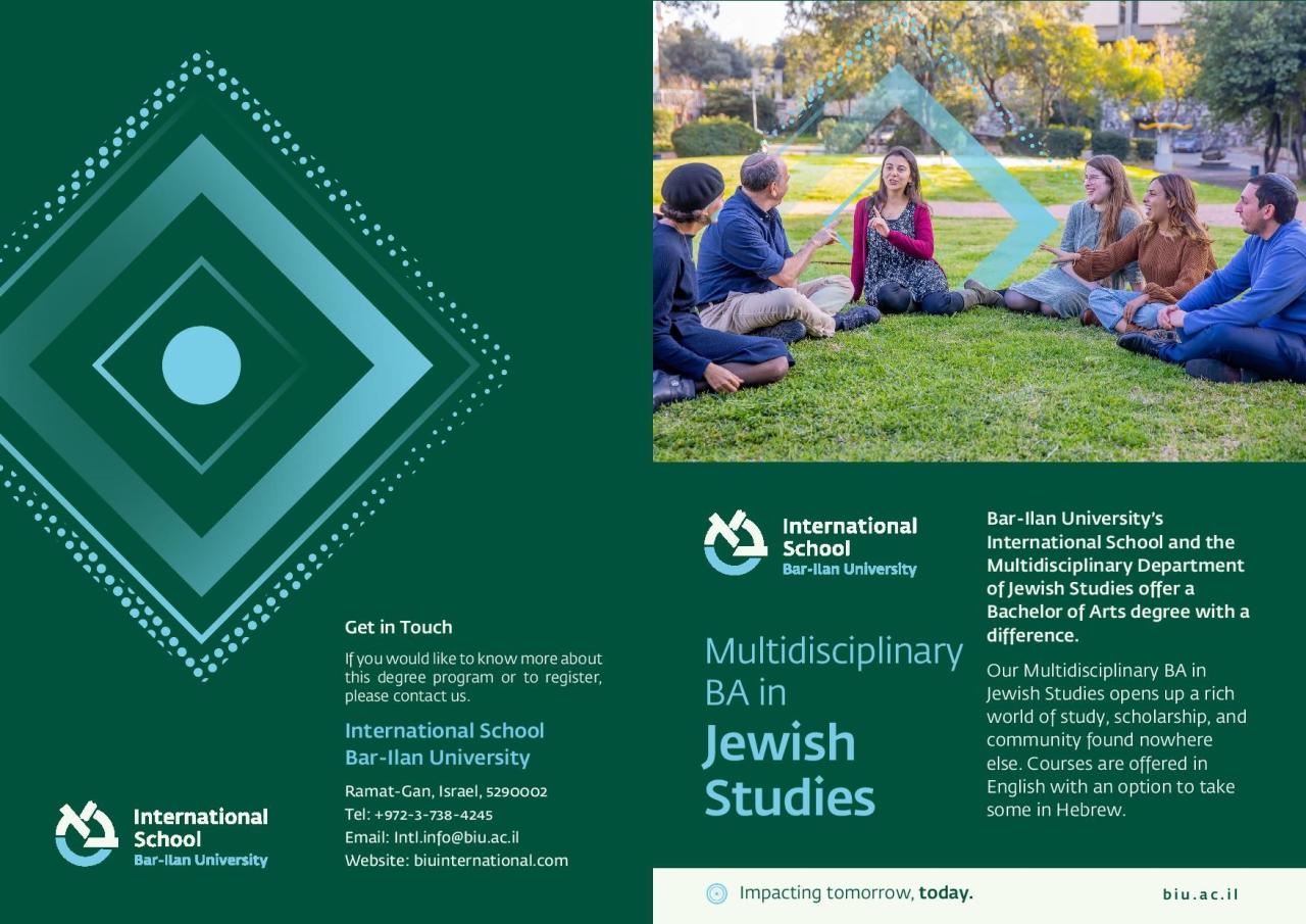 The Multidisciplinary Department of Jewish Studies